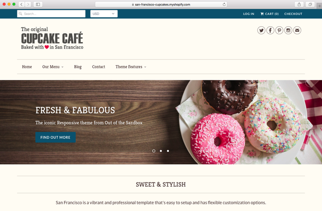 Responsive is a Shopify theme with the aim to promote for your coffee shop