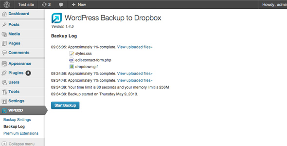 wordpress-backup-to-dropbox