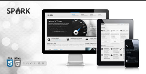 Spark A Responsive One-Page HTML5 Website
