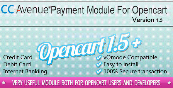 CC Avenue Payment Module for OpenCart