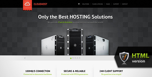 CloudHost - Hosting & Internet Business HTML Theme