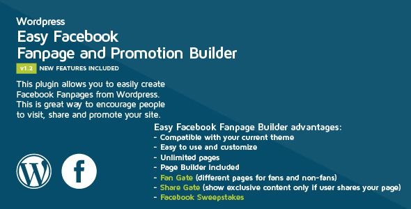 Easy Facebook Fanpage and Promotion Builder