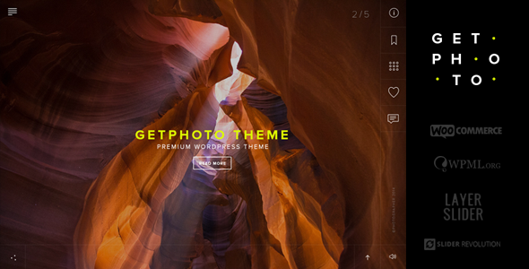 GetPhoto - Photography & Portfolio WordPress Theme