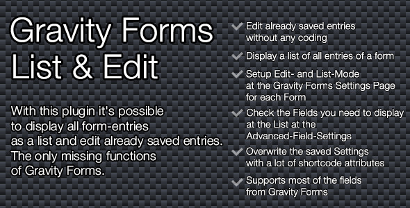Gravity Forms-List-Edit