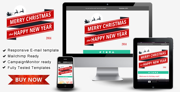 Happy New Year – Responsive Email Templates