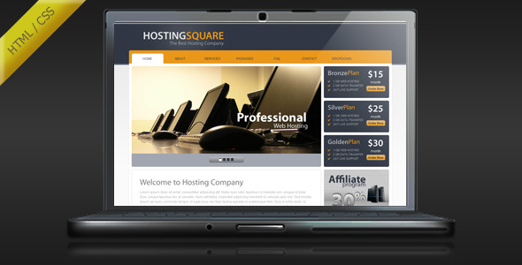 HostingSquare - Web Hosting HTML Template