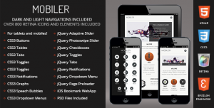 60+ Best Mobile Web HTML Templates 2015