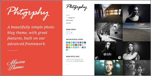 Phtgrphy - Photography Driven WordPress Theme