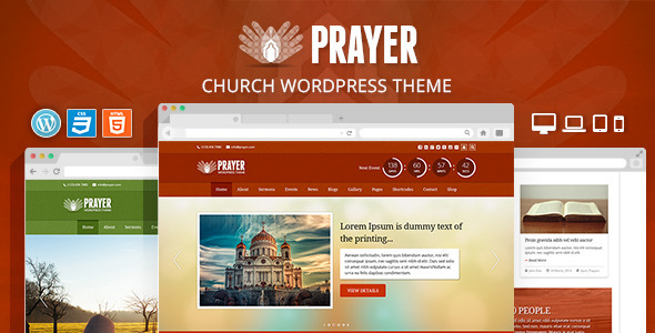 Prayer - Church Responsive WordPress Theme