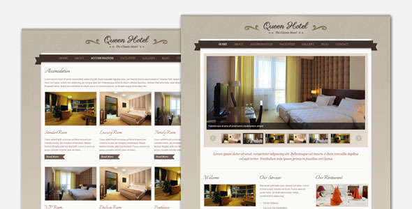 Queen Hotel - Classic and Elegant WordPress Theme