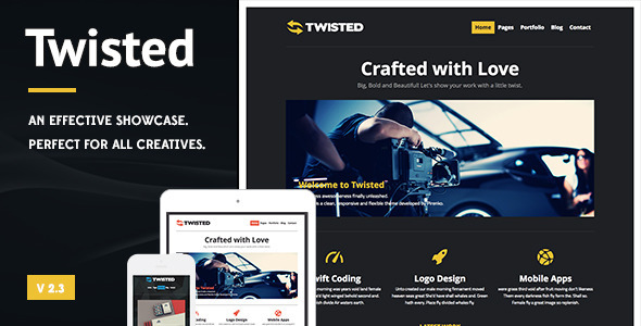 Twisted - Showcase WordPress Theme