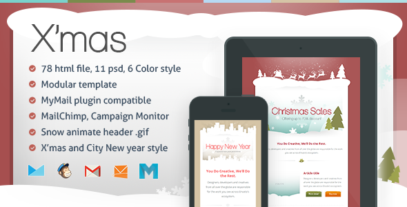 X'mas - Responsive Email Template