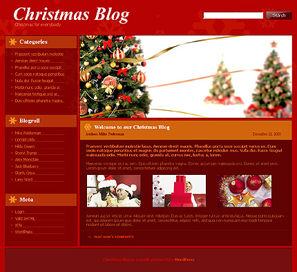 wordpress-Christmas-blog-theme