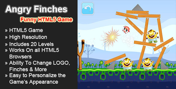 Angry Finches - Funny HTML5 Game