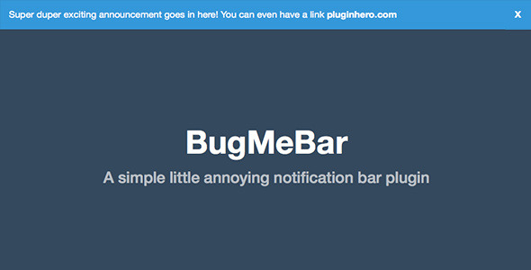 BugMeBar - A simple little notification plugin