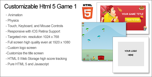 Customizable HTML 5 Game 1