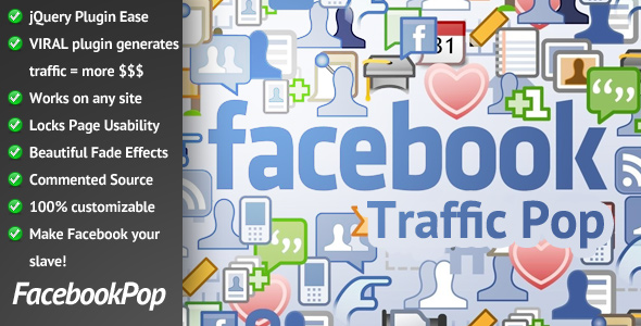 Facebook Traffic Pop for WordPress