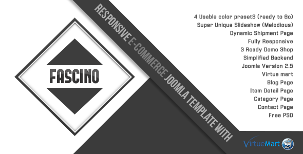 Fascino - Responsive Joomla & VirtueMart Template