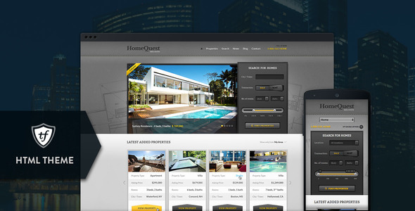 HomeQuest - Real Estate HTML Theme