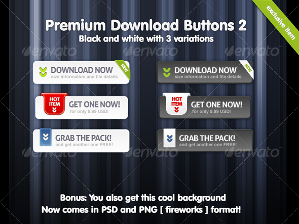 Premium Download Buttons