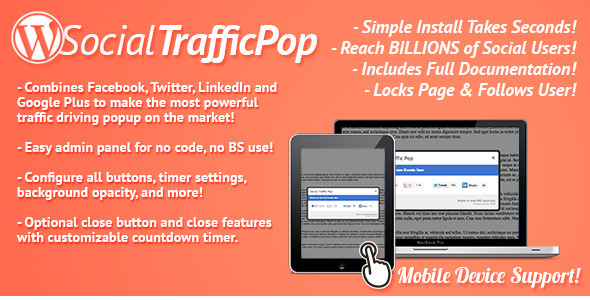 Social Traffic Pop for WordPress