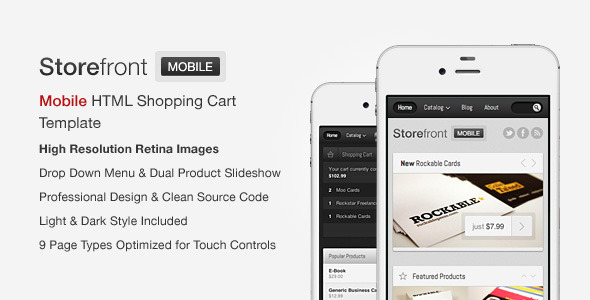 Storefront Mobile - Mobile HTML Shop Template