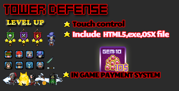 Tower Defense html5 game