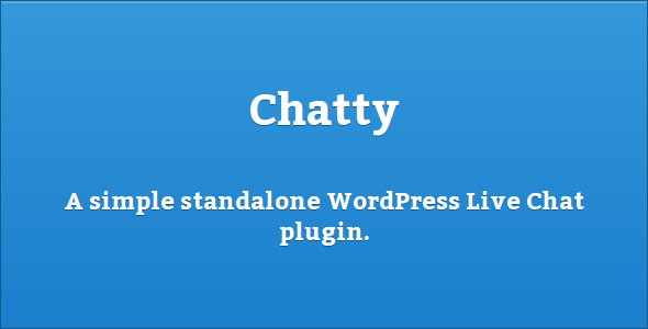 Chatty - Simple Live Chat Plugin for WordPress