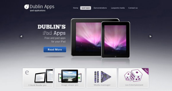 Dublin App – 9 different Pages