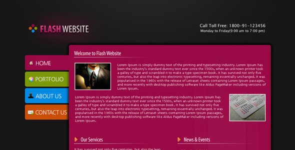 30 Best Flash Websites Templates DesignMaz