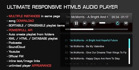 html5 free radio player