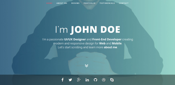 Intima - Resume & Portfolio WordPress Theme