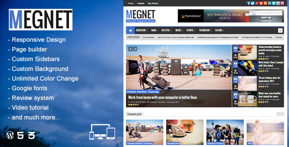 Megnet - WordPress Magazine theme