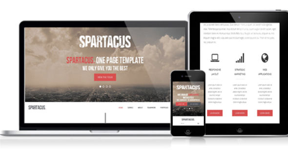 Spartacus – Responsive HTML Template