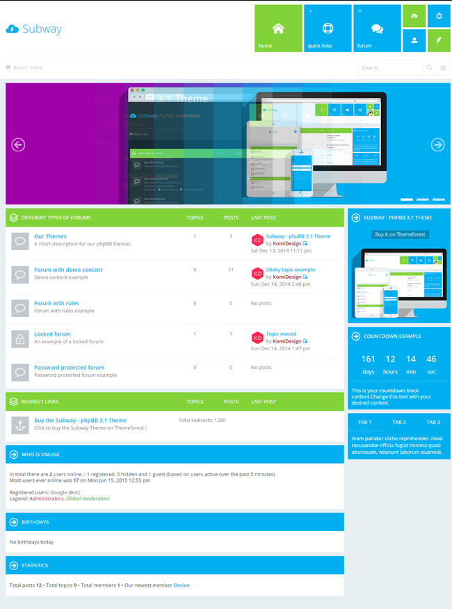 Metro a responsive theme for phpbb 3 mods download