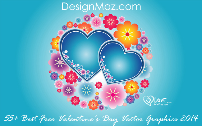 21 Beautiful Free Valentine's Day Vector Graphics - Designbeep