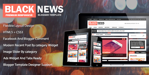 BlackNews - News & Magazine Premium Blogger Theme