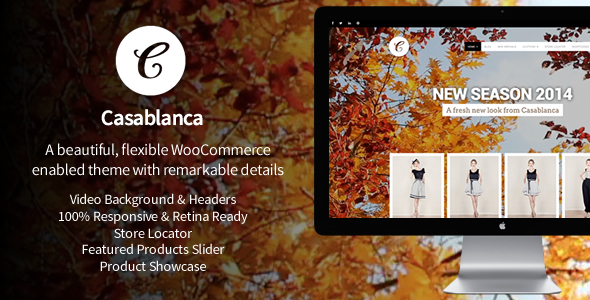 Casablanca Responsive WooCommerce Theme with Video