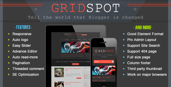 Grid Spot - Responsive Blogger Template
