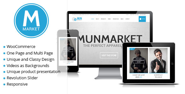 Munmarket - A One and Multi Page Ecommerce Theme