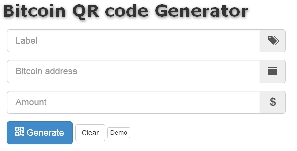 Bitcoin QR Code Generator