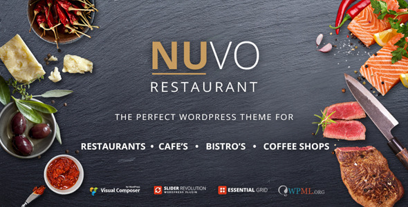 NUVO - Restaurant, Cafe & Bistro WordPress Theme