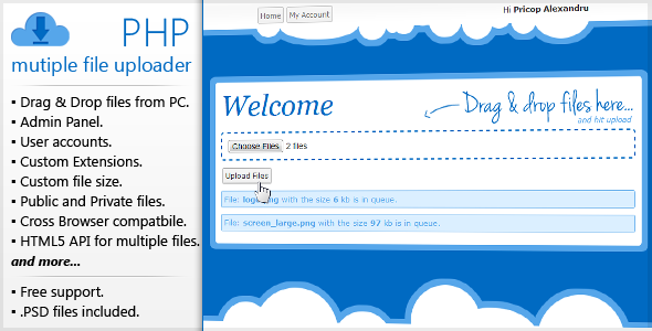 PHP Multiple File Uploader