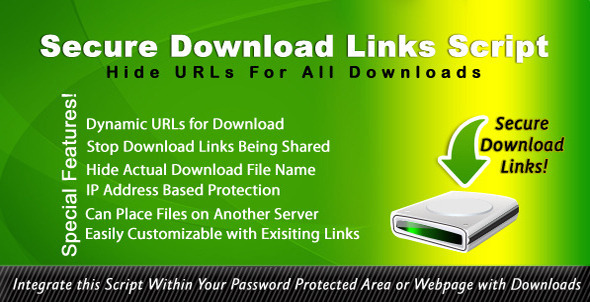 Secure Download Links