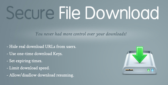 php secure file download