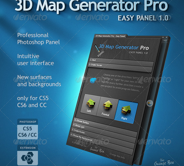3D Map Generator Pro - Easy Panel