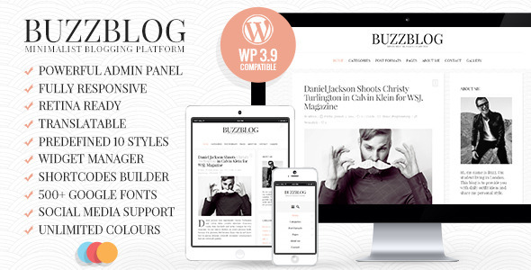 BuzzBlog - Clean & Personal WordPress Blog Theme