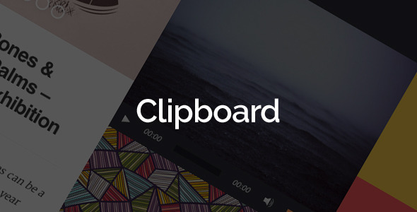 Clipboard - Pinterest Inspired WordPress Theme