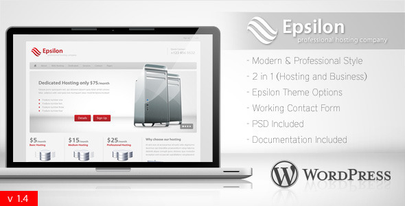 Epsilon - Hosting and Business WordPress Theme