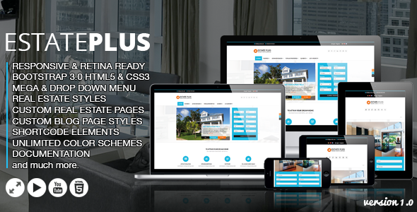 Estate Plus - Real Estate HTML5 Website Template
